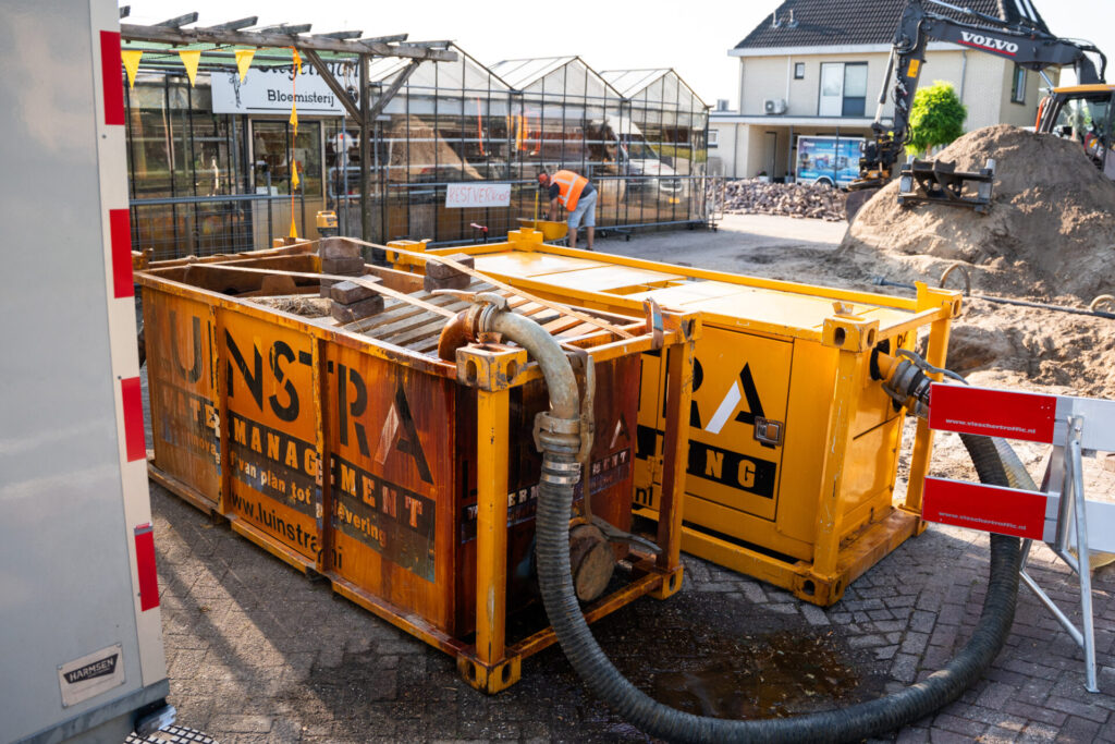 Bronbemaling in uitvoering door Luinstra Watermanagement